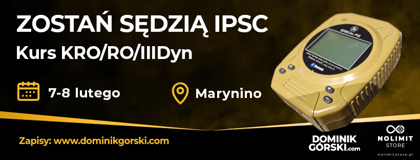 Kurs sędziego strzelectwa sportowego w zakresie strzelań dynamicznych.