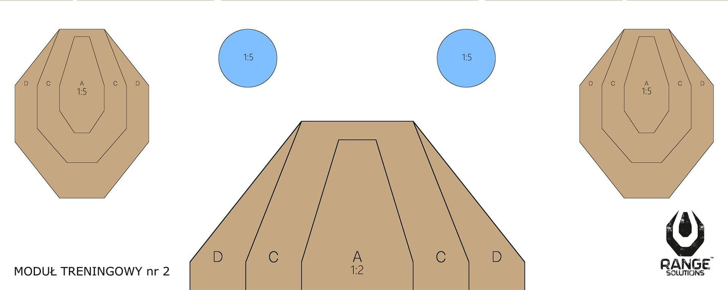 Tarcze Strzeleckie Drill-2 50szt