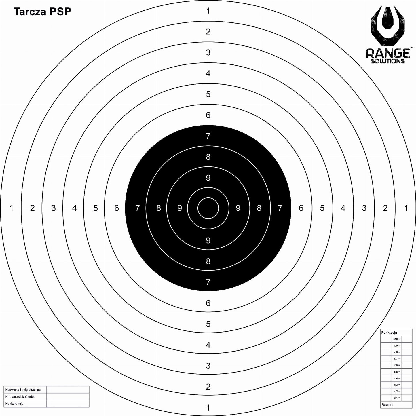 Tarcze Strzeleckie TS-2 50szt